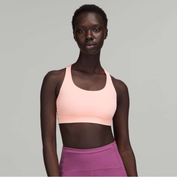 NWOT (2) Lululemon Energy Bra *Medium Support, B–D Cups Dew Pink, Charged Indigo - Picture 8 of 9